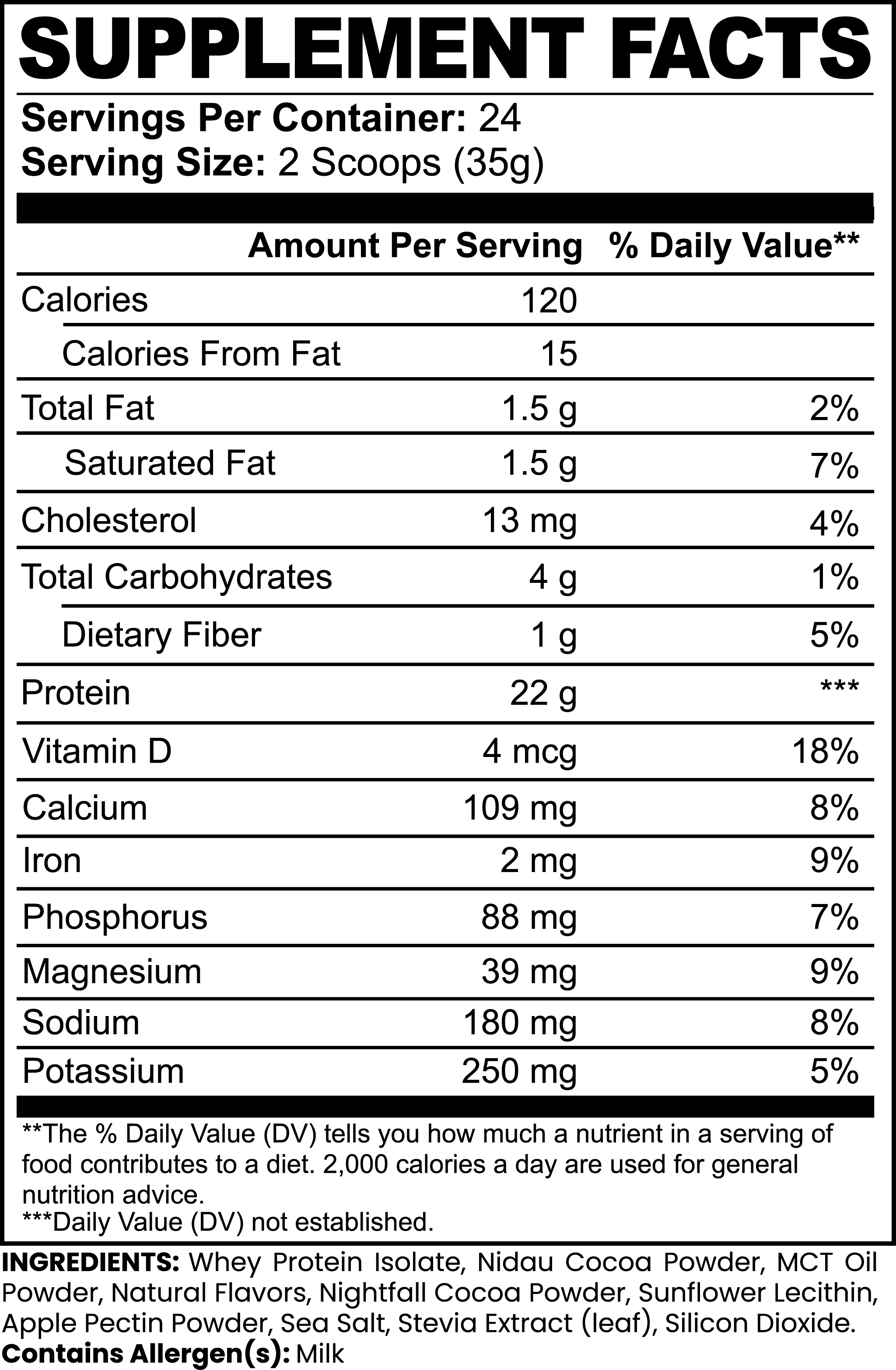 Advanced 100% Whey Protein Isolate (Chocolate) - Hydrava