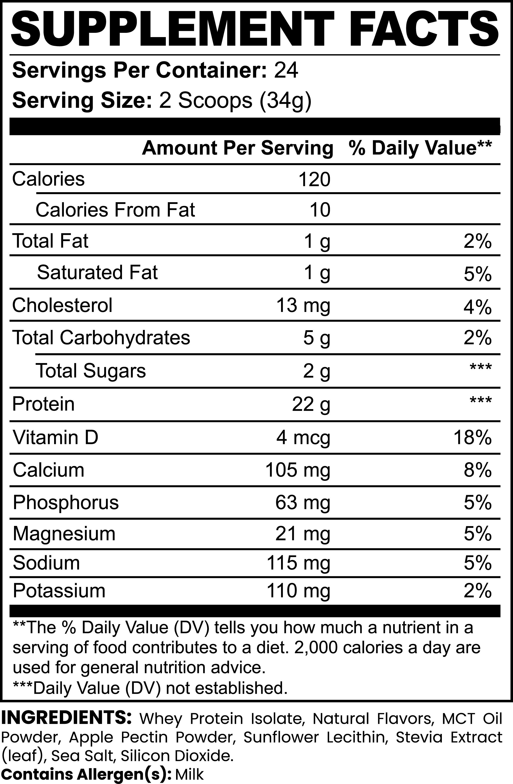 Advanced 100% Whey Protein Isolate (Vanilla) - Hydrava