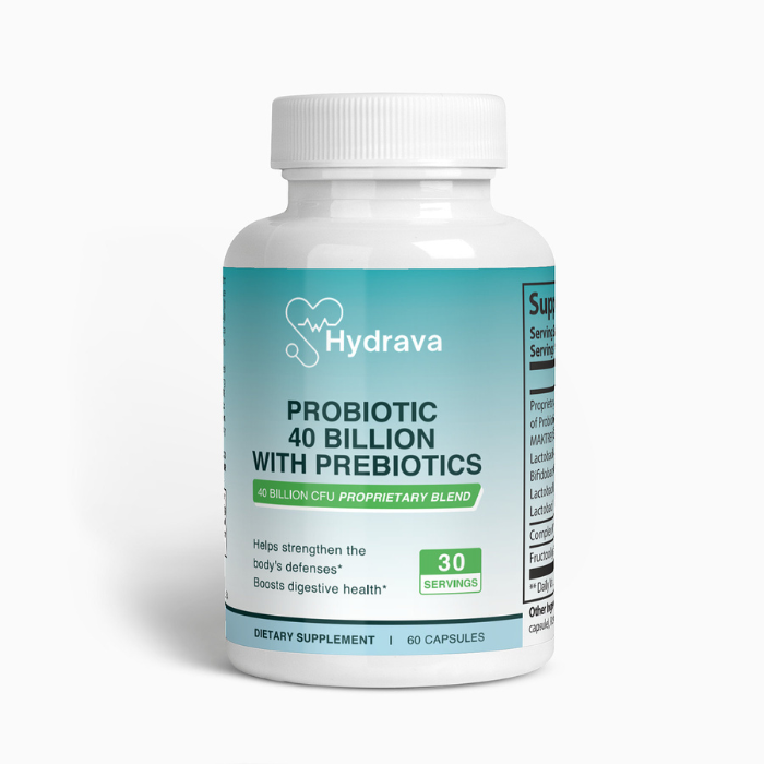 Probiotic 40 Billion with Prebiotics - Hydrava