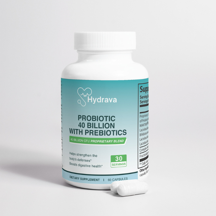 Probiotic 40 Billion with Prebiotics - Hydrava